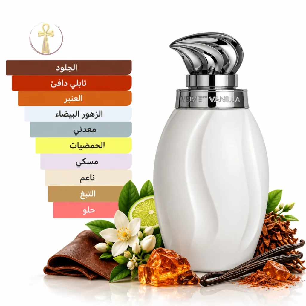 مكونات فيلفت فانيلا velvet vanlia notes
