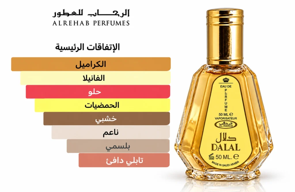 Dalal Notes مكونات عطر دلال
