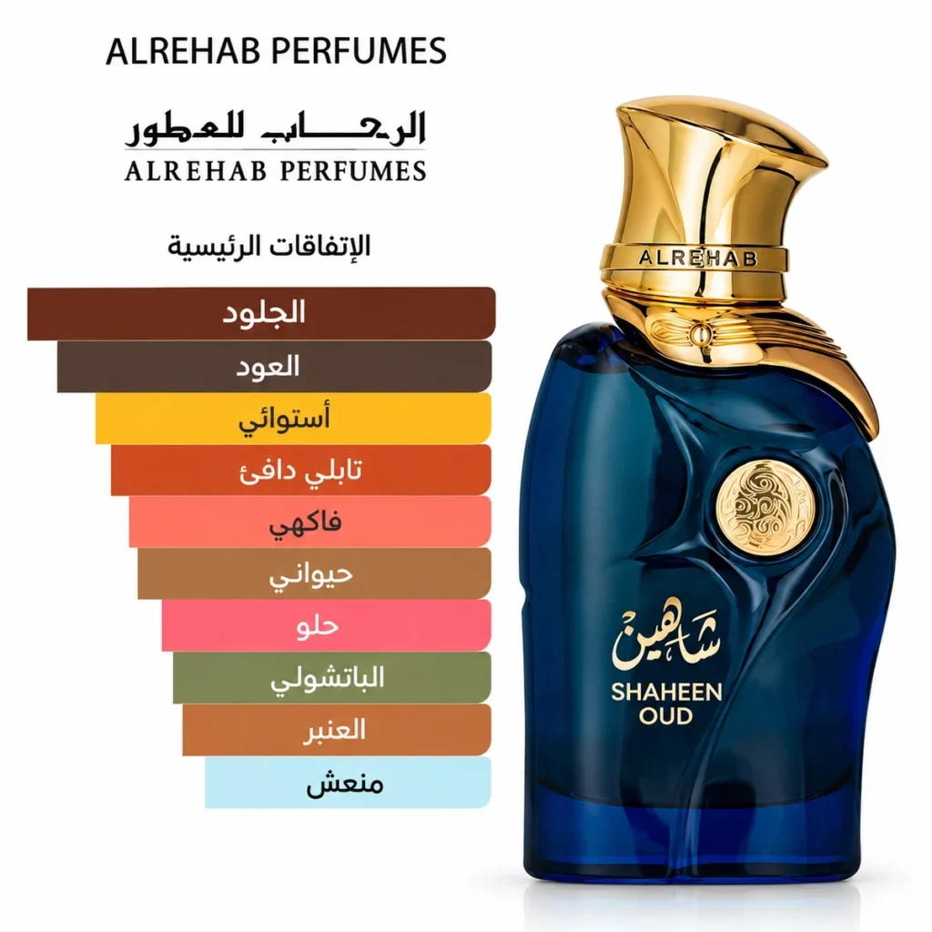 مكونات عطر شاهين عود sahin oud notes